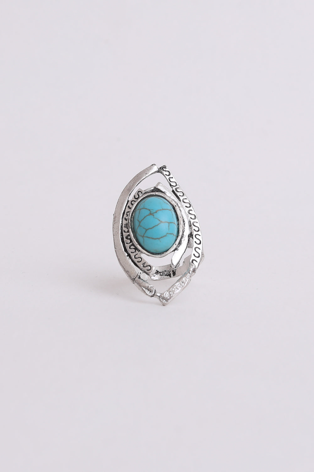 Western Native Adjustable Turquoise Ring - NeoKira Unlimited