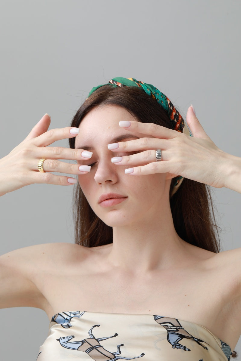 Spiral Nugget Ring – Open Band Stackable Jewelry - NeoKira Unlimited