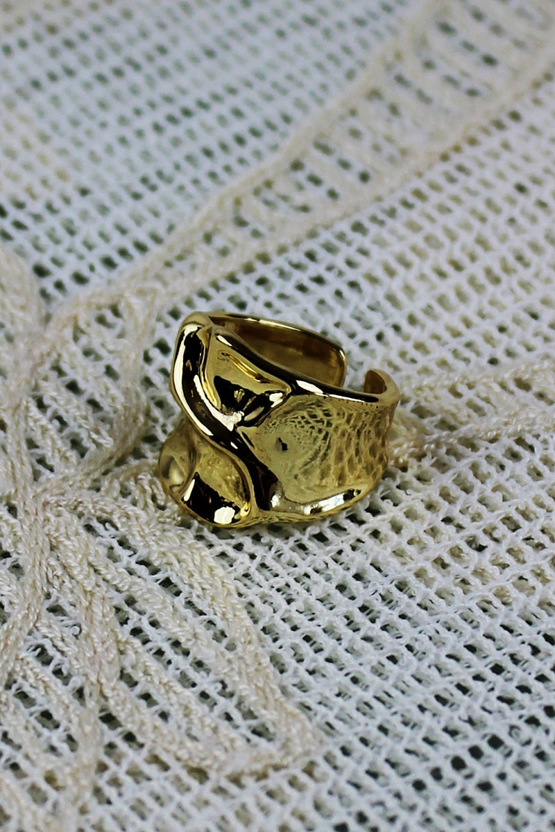 Asymmetric Nugget Rings – Minimalist Luxury Stackables - NeoKira Unlimited