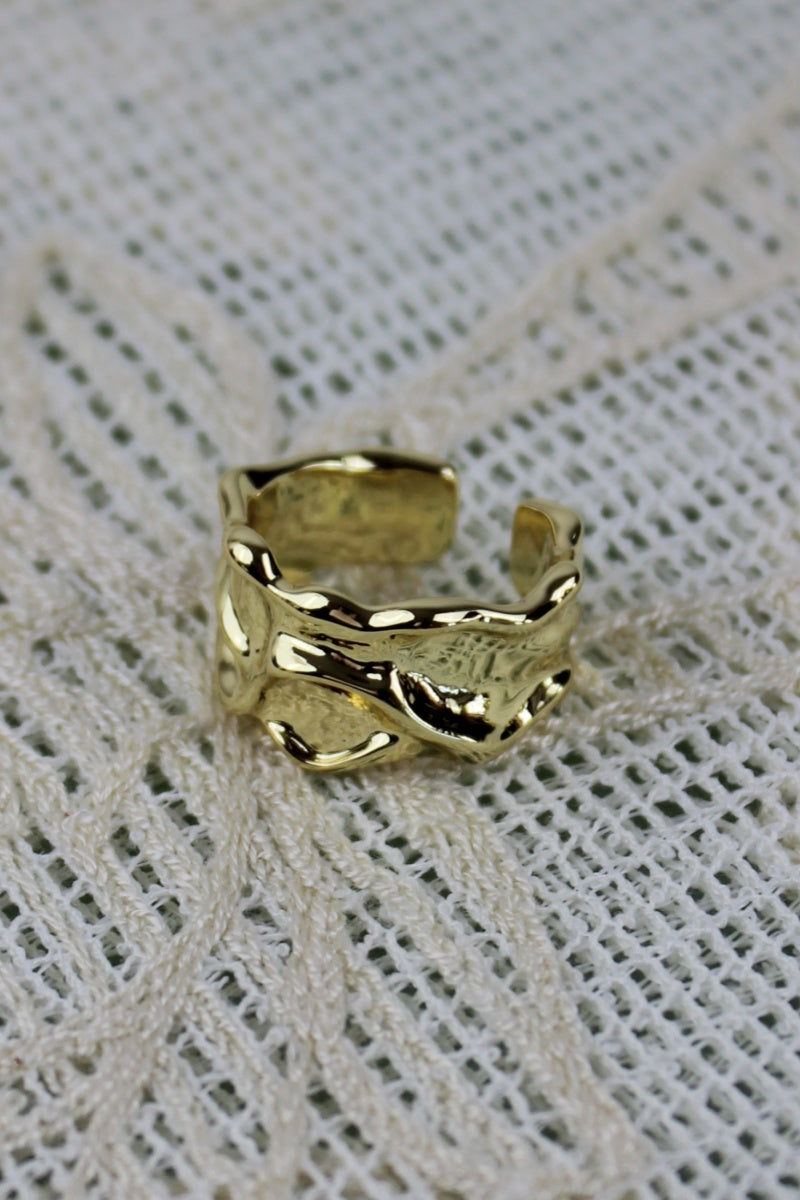 Luxe Asymmetrical Nugget Rings – Minimalist Open-Band Jewelry - NeoKira Unlimited