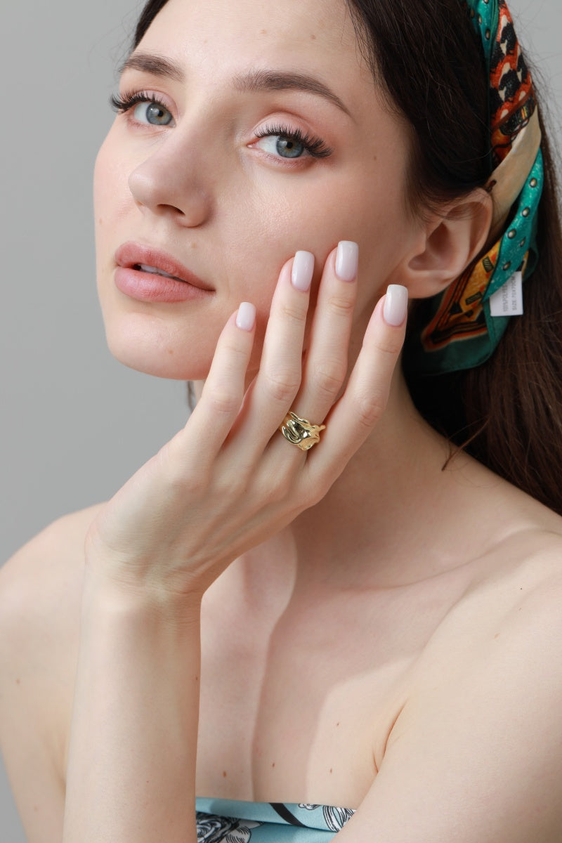 Luxe Asymmetrical Nugget Rings – Minimalist Open-Band Jewelry - NeoKira Unlimited