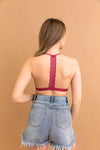 Whisper Lace T-Back Bralette Bralette Leto Collection   