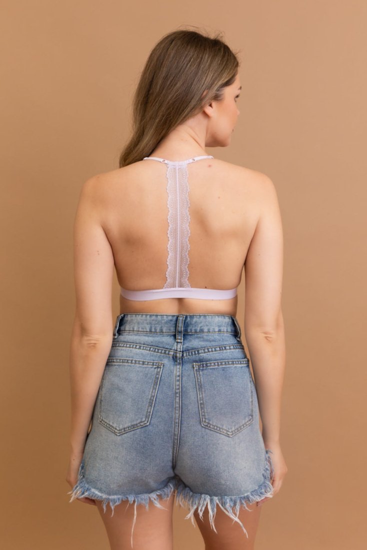 Whisper Lace T-Back Bralette - NeoKira Unlimited