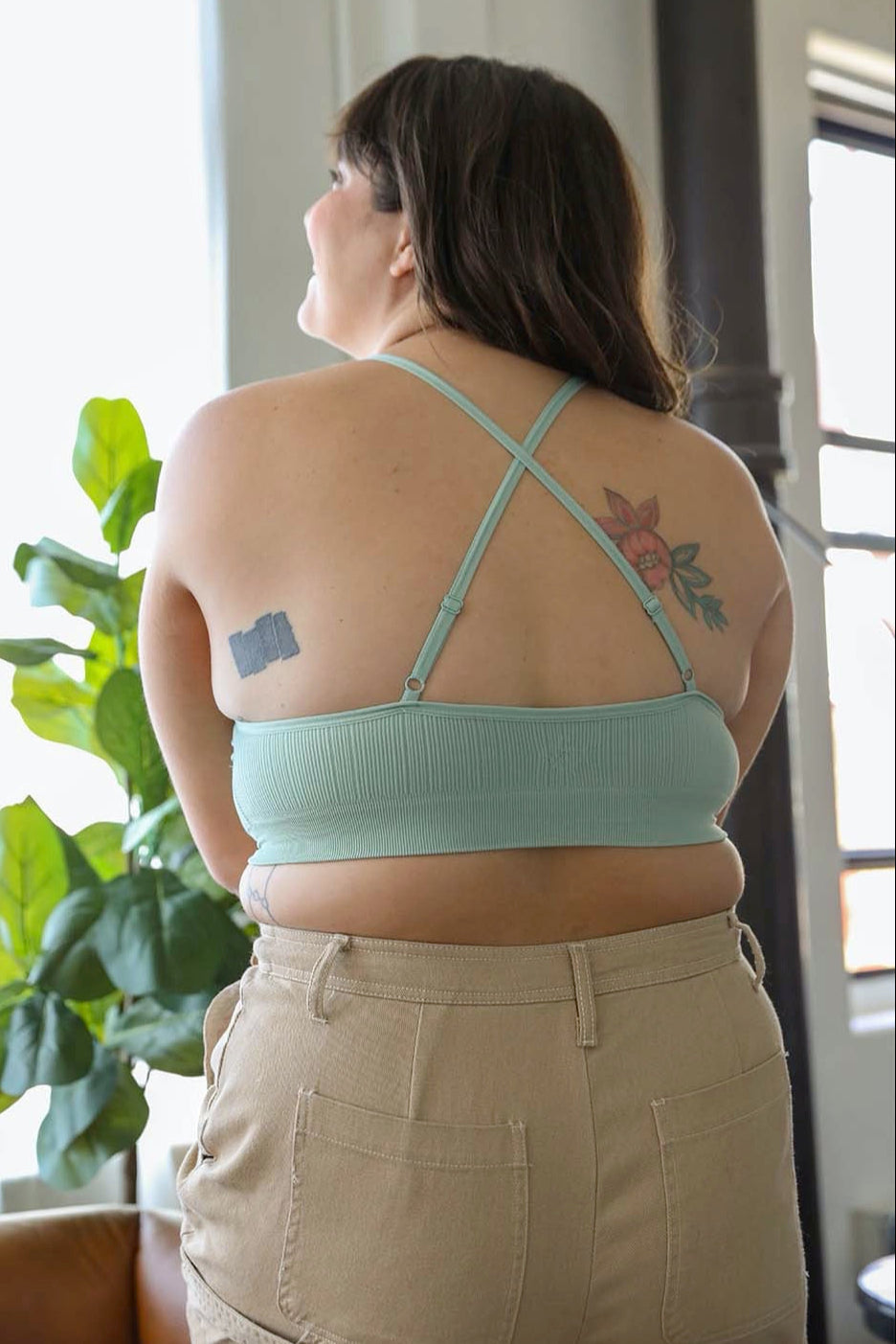 Crochet Lace High Neck Bralette – Halter Style with Cross-Back - NeoKira Unlimited