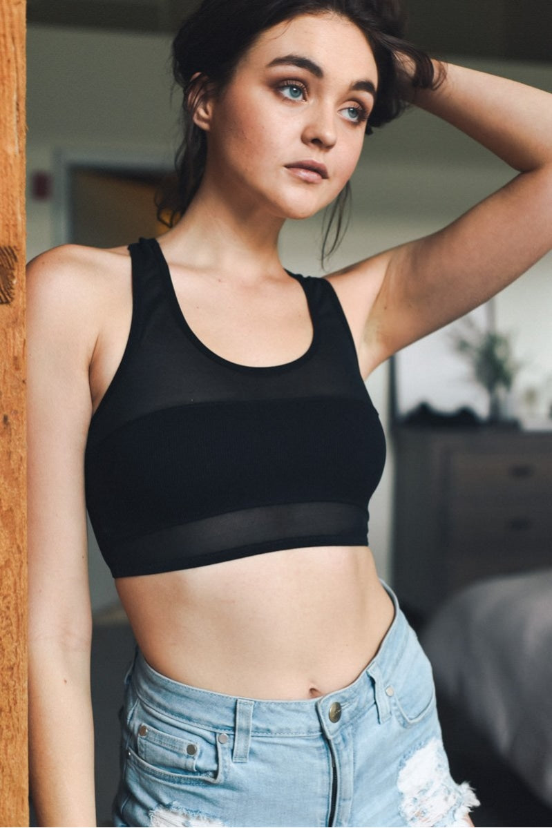Racerback Mesh Bralette - NeoKira Unlimited