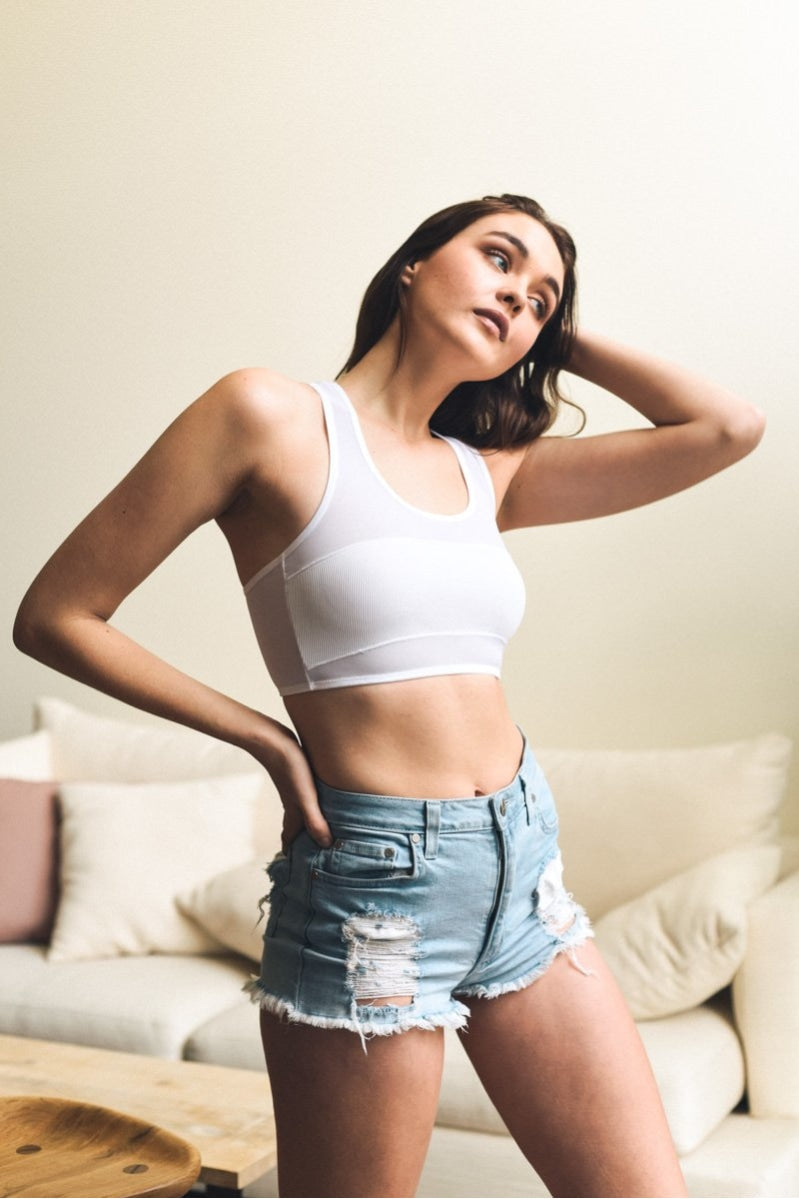 Racerback Mesh Bralette - NeoKira Unlimited