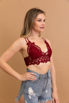 Crochet Lacey Charm Padded Bralette Bralette Leto Collection   