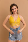 Crochet Lacey Charm Padded Bralette Bralette Leto Collection   