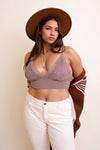 Curvy Waistband Loop Lace Brami Brami Plus Leto Collection Mocha  