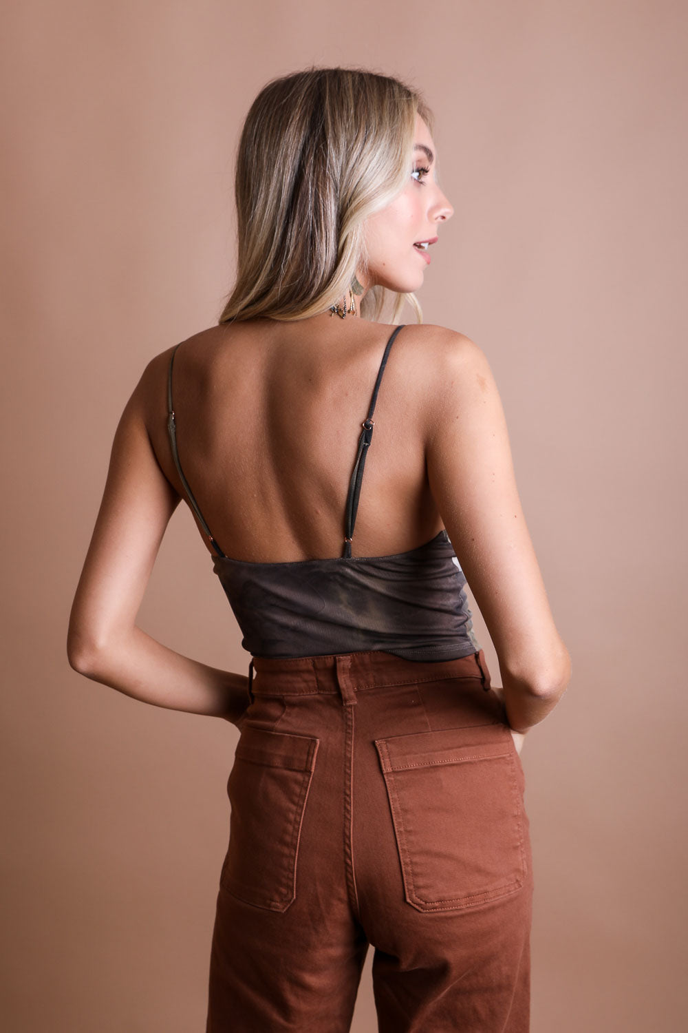 Tie Dye Mesh Keyhole Brami - NeoKira Unlimited