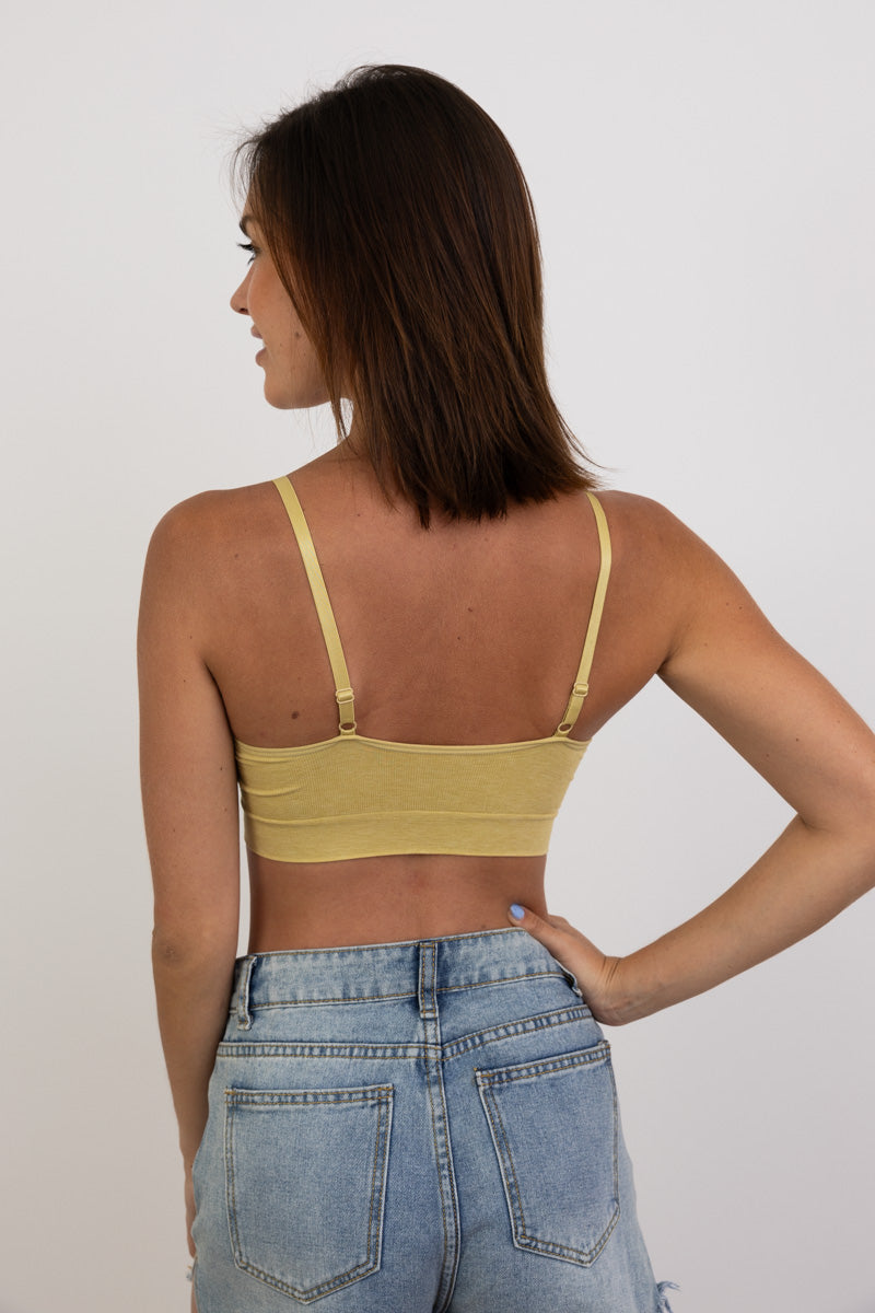 Comfort Chic Ribbed Lace Padded Bralette - NeoKira Unlimited