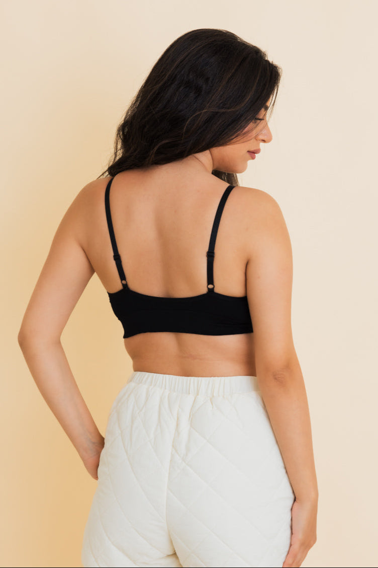 Sporty Vintage Ribbed Ultra Comfy Bralette - NeoKira Unlimited