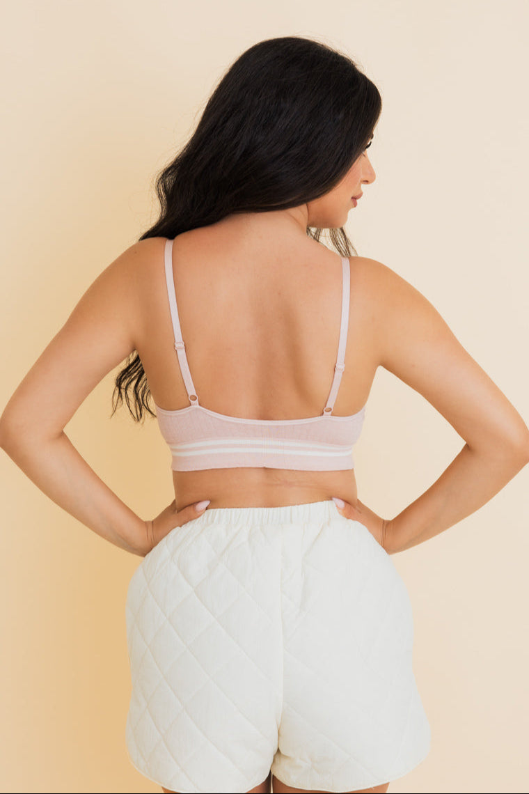Sporty Vintage Ribbed Ultra Comfy Bralette - NeoKira Unlimited