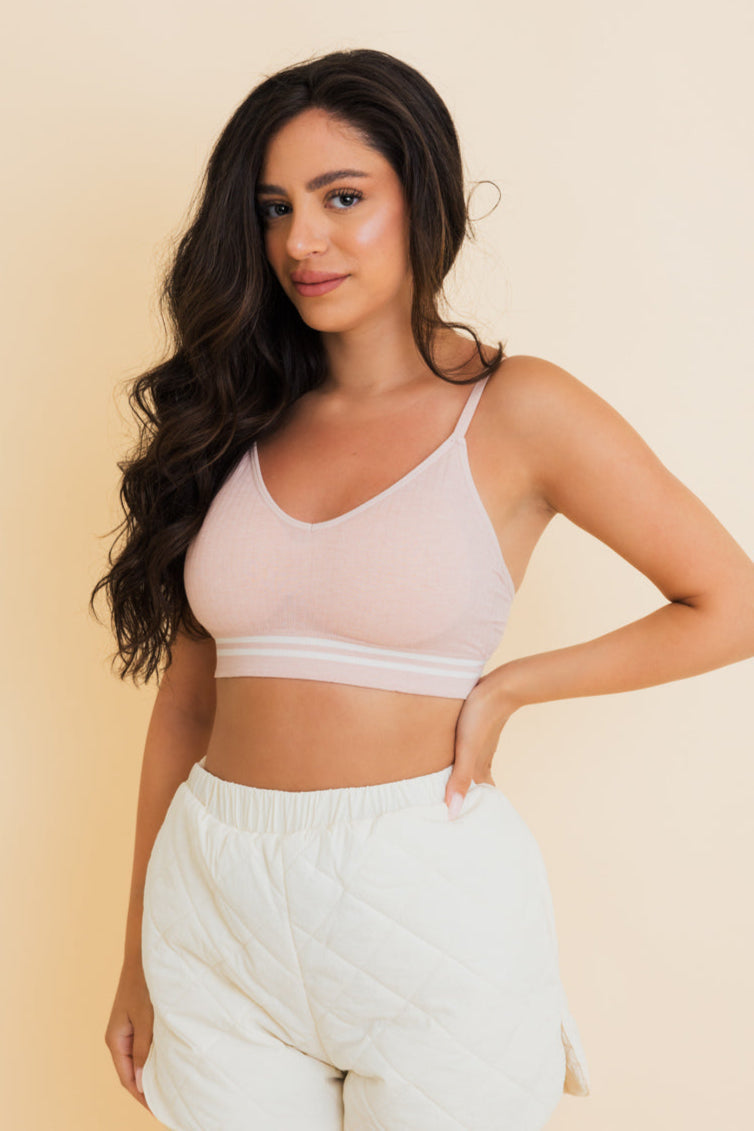 Sporty Vintage Ribbed Ultra Comfy Bralette - NeoKira Unlimited