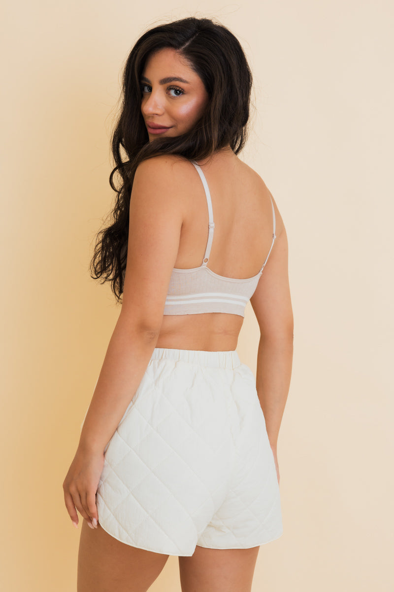 Sporty Vintage Ribbed Ultra Comfy Bralette - NeoKira Unlimited