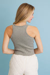 Classic Basic Washed Ribbed Tank Top