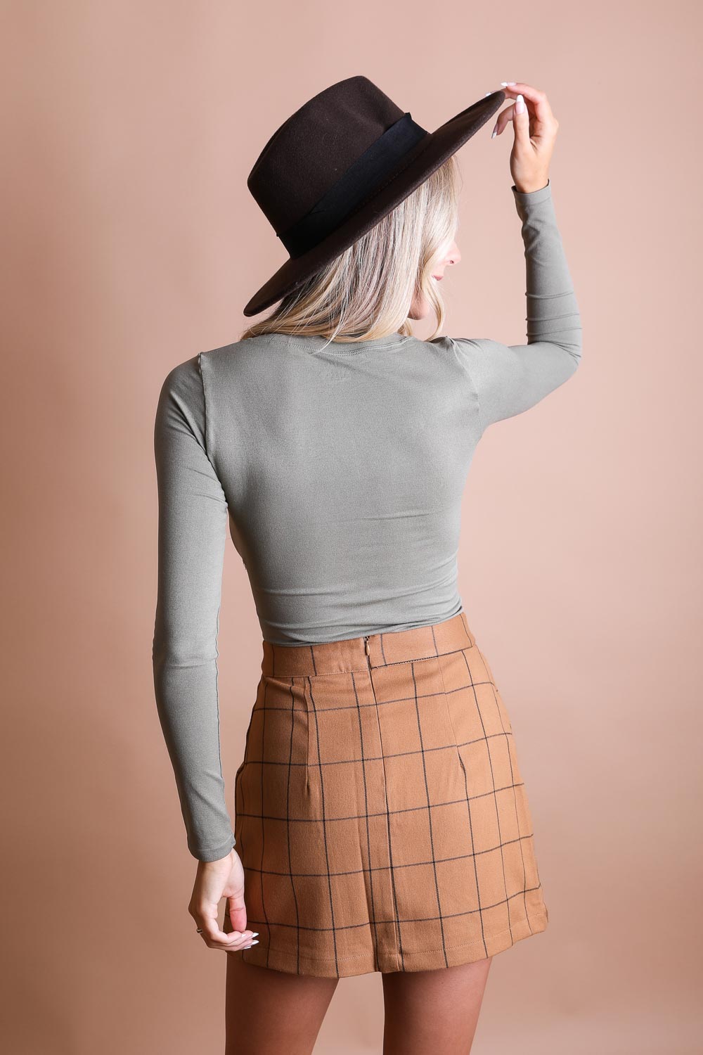 Long Sleeve Fitted Crop Top - NeoKira Unlimited