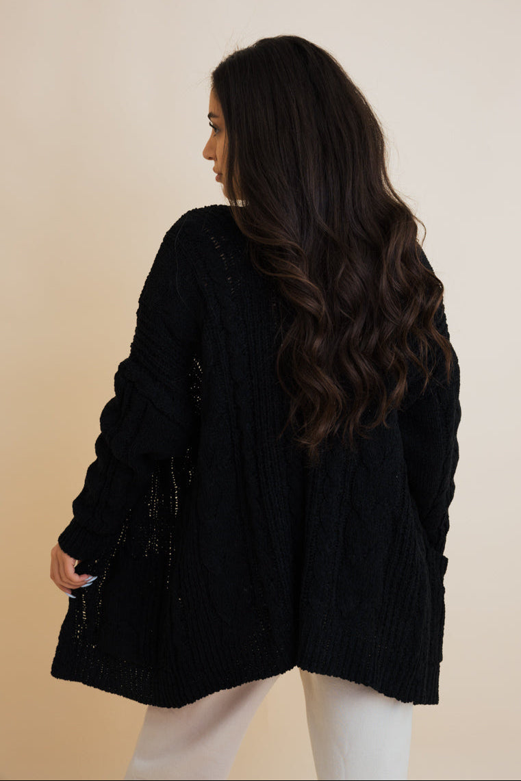 Classic Snuggle Comfort Cable Knit Cardigan - NeoKira Unlimited