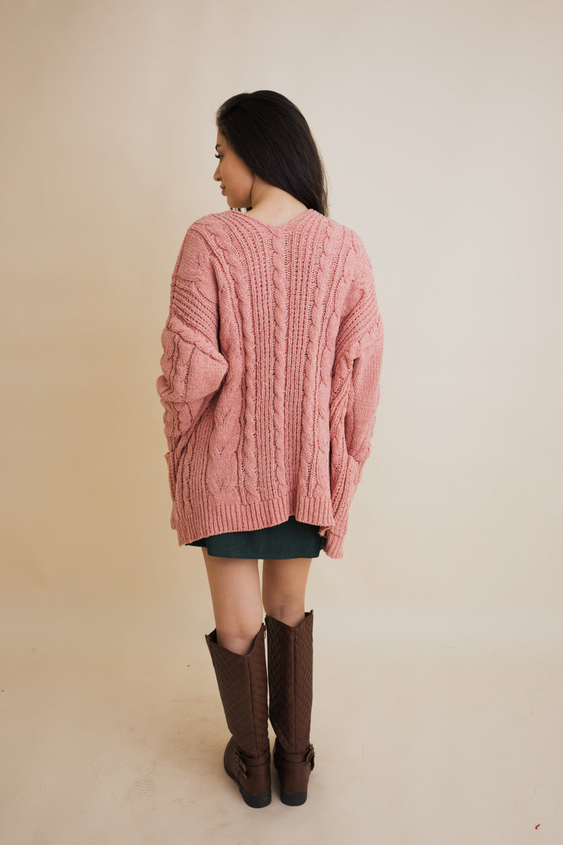 Classic Snuggle Comfort Cable Knit Cardigan - NeoKira Unlimited