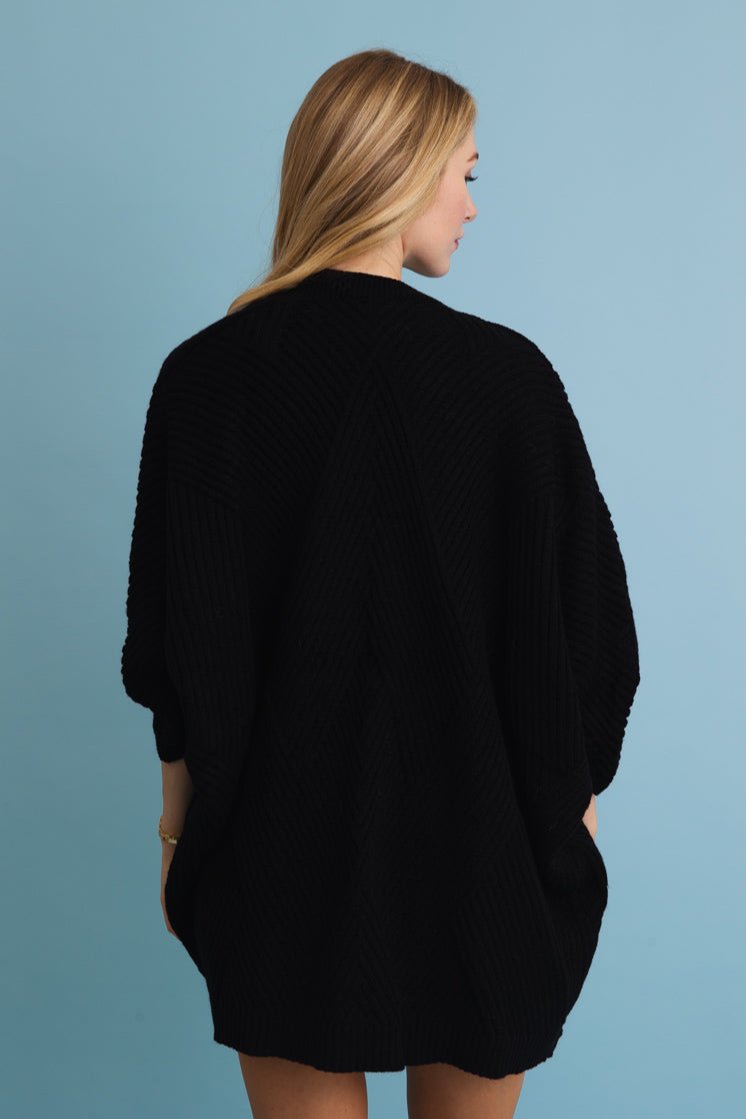 Ribbed Open-Front Knit Cardigan - Easy Layering 🧥 - NeoKira Unlimited