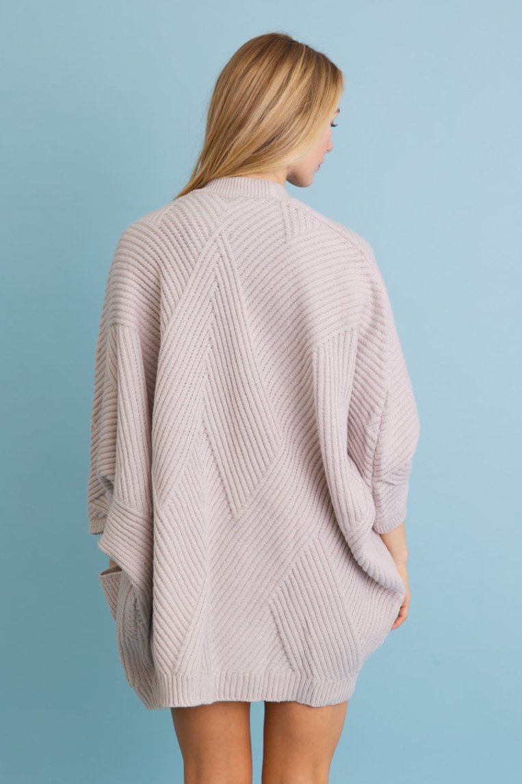 Ribbed Open-Front Knit Cardigan - Easy Layering 🧥 - NeoKira Unlimited