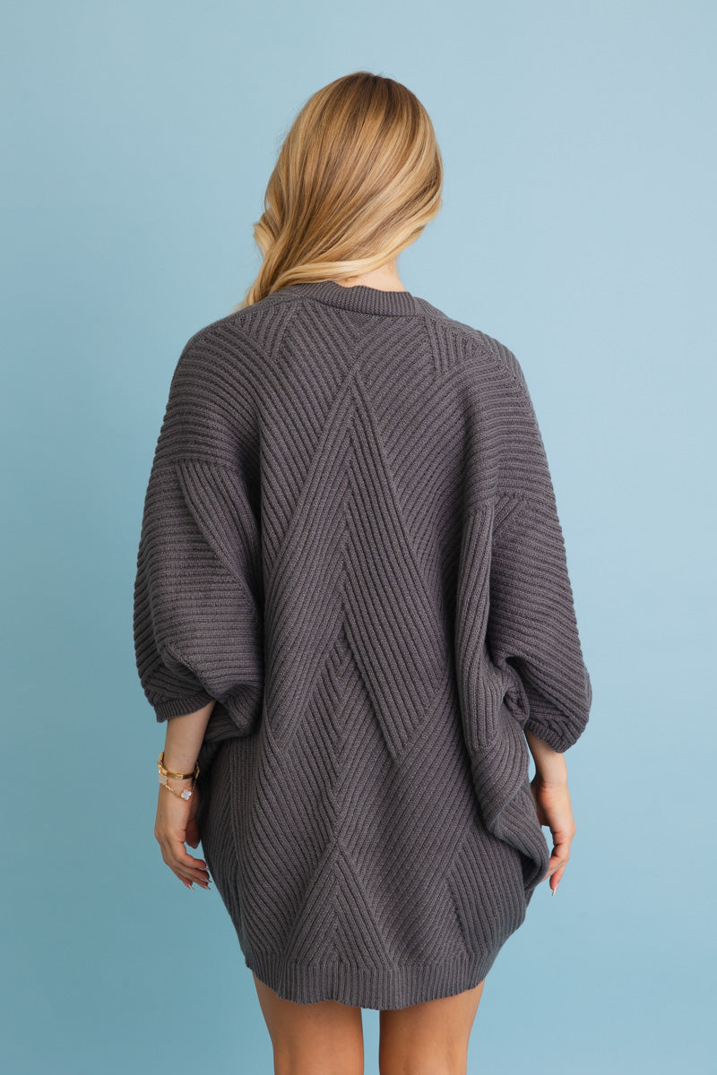 Ribbed Open-Front Knit Cardigan - Easy Layering 🧥 - NeoKira Unlimited
