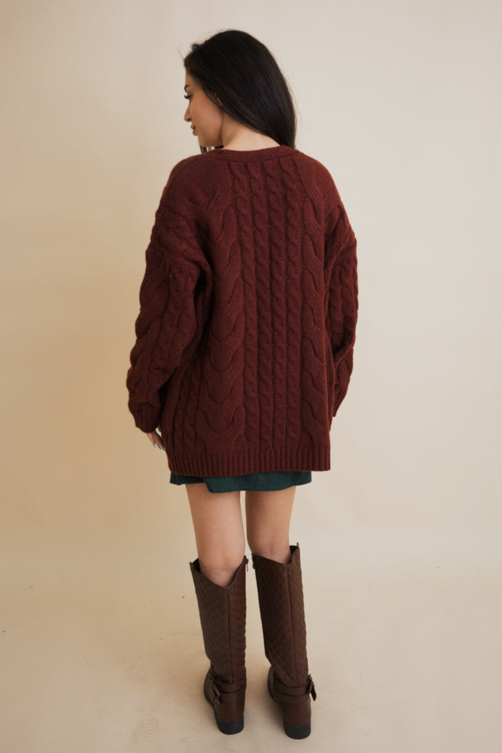 Dreamy Days Cable Knit Open Cardigan - NeoKira Unlimited