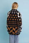 Sierra Spirit Geometric Street Style Knit Cardigan - NeoKira Unlimited