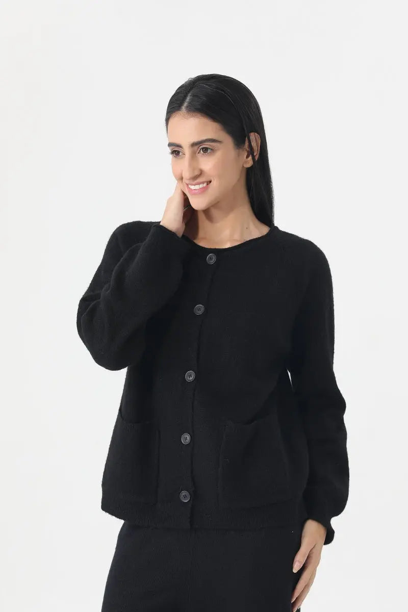 Women Knit Loungewear Set Cardigan Wide Leg Pants 🧶☁️ - NeoKira Unlimited