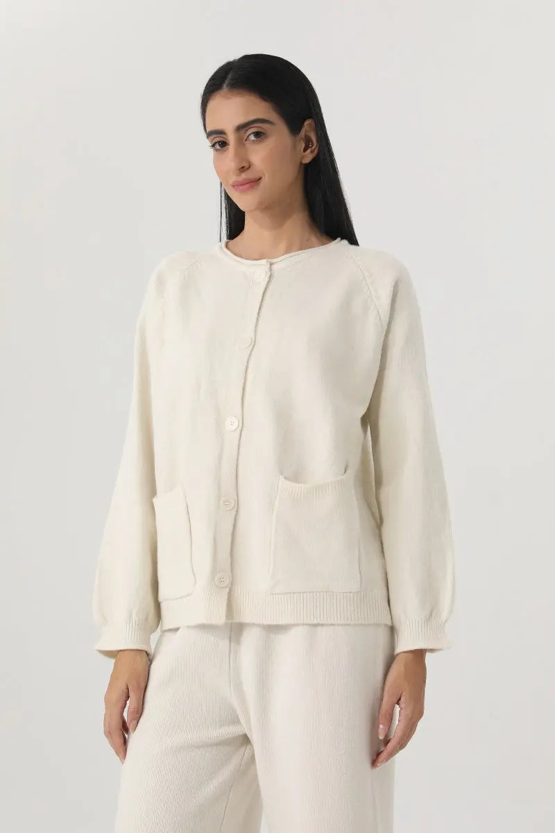 Women Knit Loungewear Set Cardigan Wide Leg Pants 🧶☁️ - NeoKira Unlimited