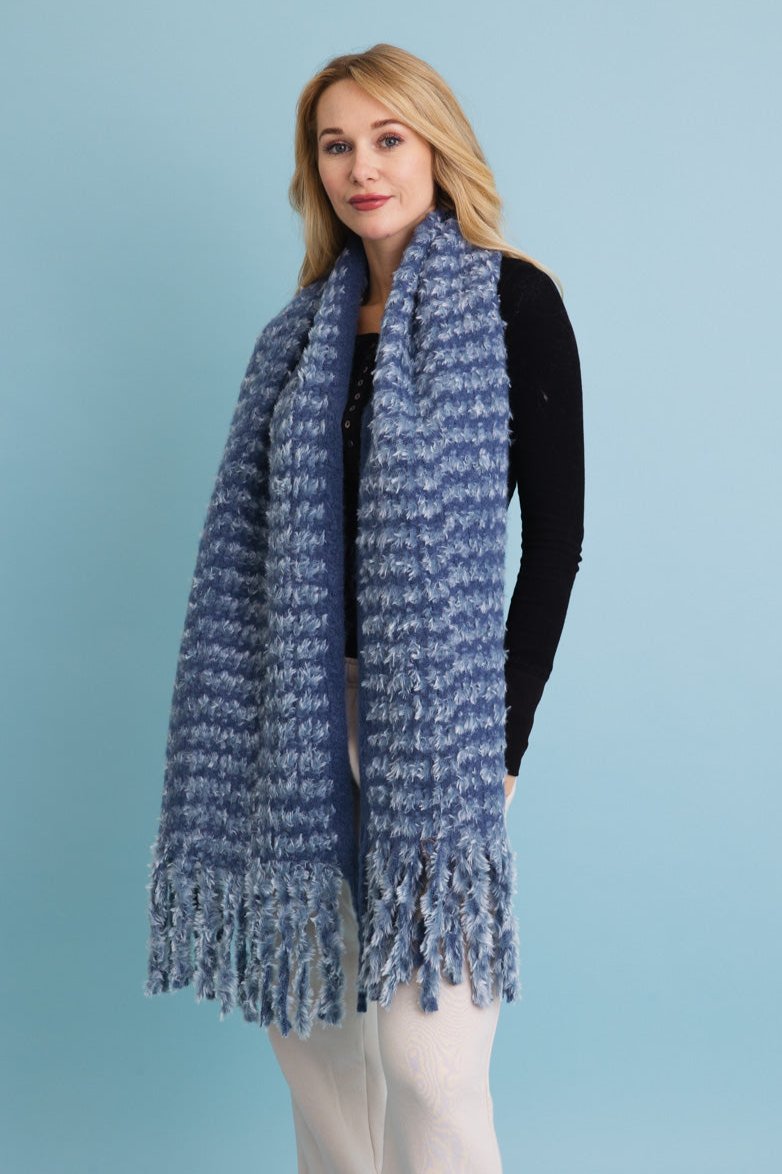 Ultra Soft Chenille Tassel Scarf - NeoKira Unlimited
