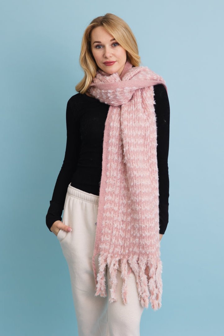 Ultra Soft Chenille Tassel Scarf - NeoKira Unlimited