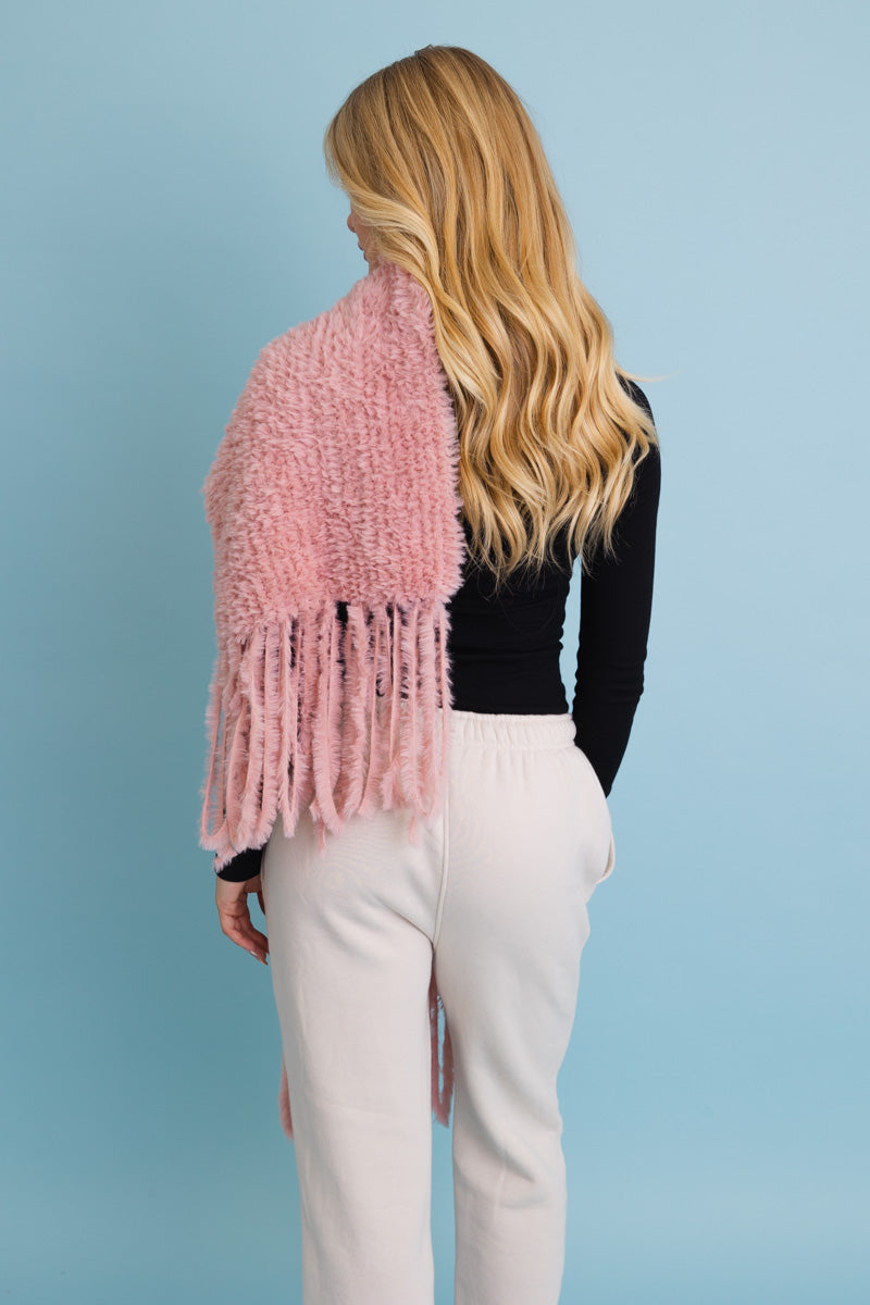 Ultra Soft Boucle Fringe Blanket Scarf - NeoKira Unlimited