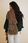 Fluffy Knit Fringe Winter Scarf - NeoKira Unlimited