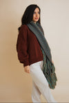 Fluffy Knit Fringe Winter Scarf - NeoKira Unlimited