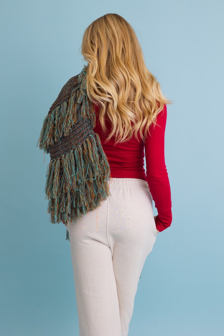 Fun & Fluffy Knit Fringe Winter Scarf - NeoKira Unlimited