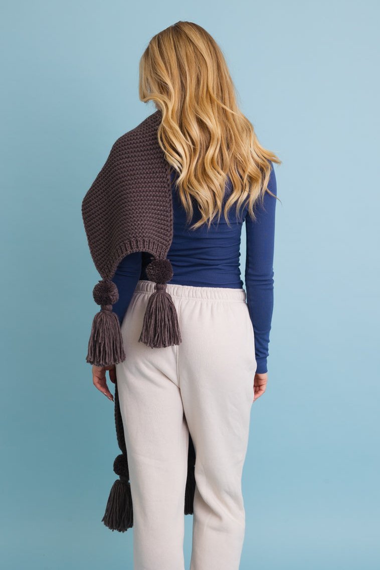 Warm Embrace Knit Scarf with Poms 🧣 - NeoKira Unlimited