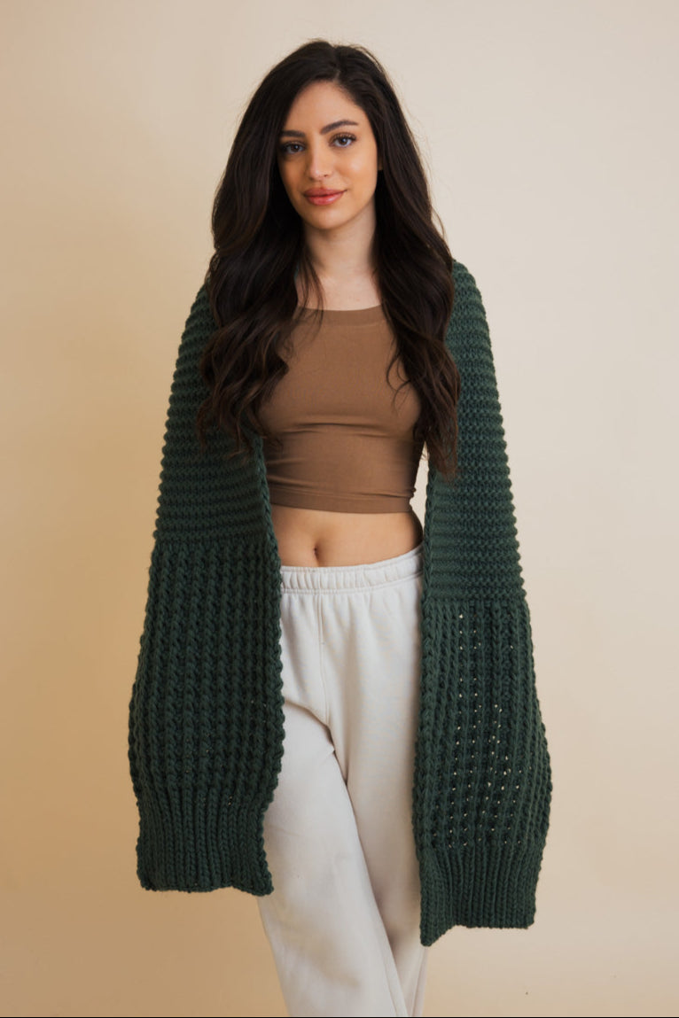 Waffle Weave Cozy Edge Scarf - NeoKira Unlimited