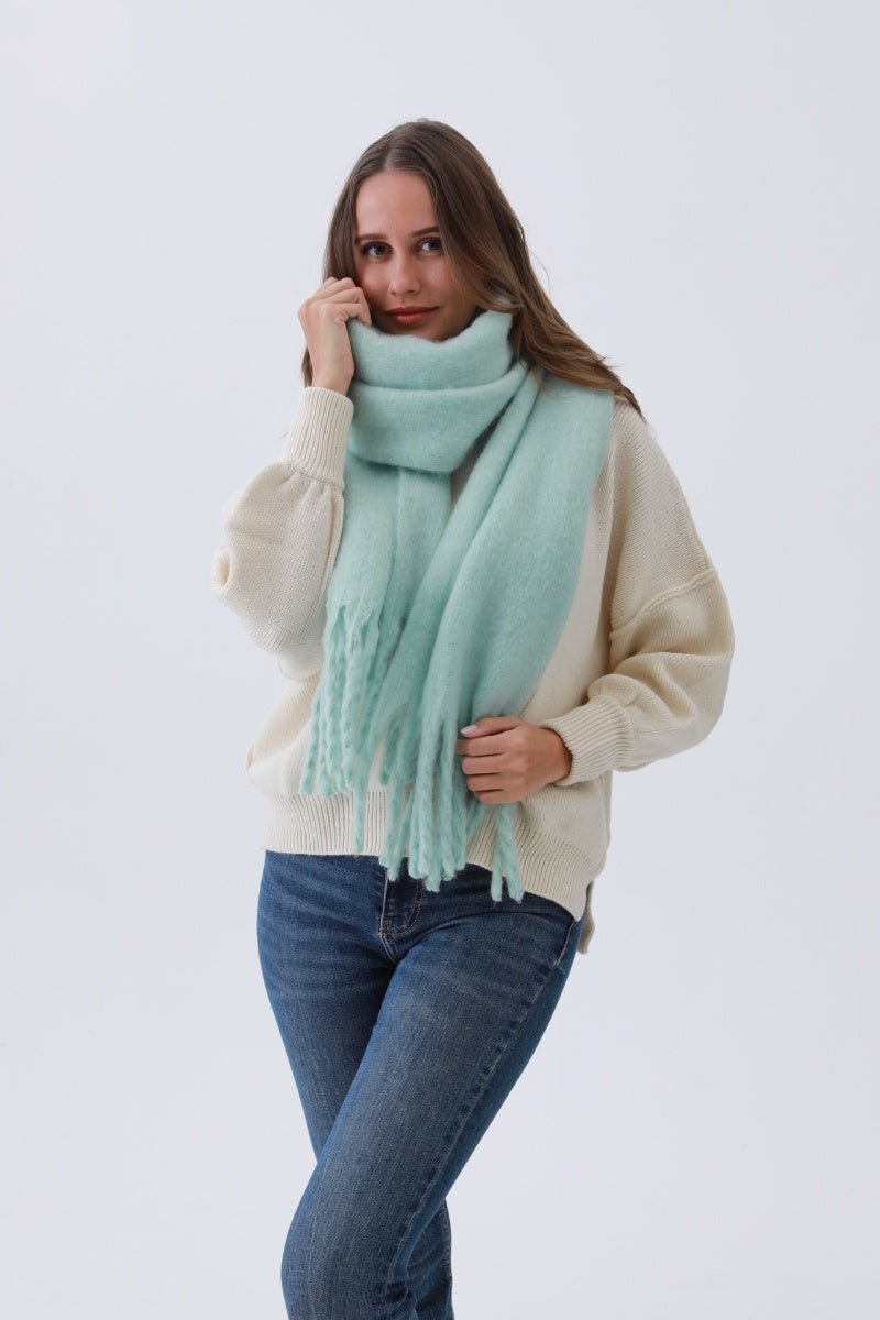 Classic Tassel Knit Scarf – Bestselling Winter Essential - NeoKira Unlimited