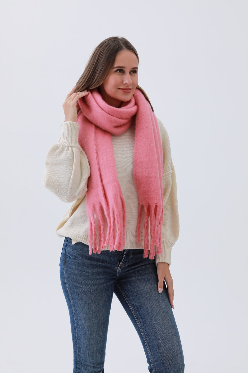 Classic Tassel Knit Scarf – Bestselling Winter Essential - NeoKira Unlimited