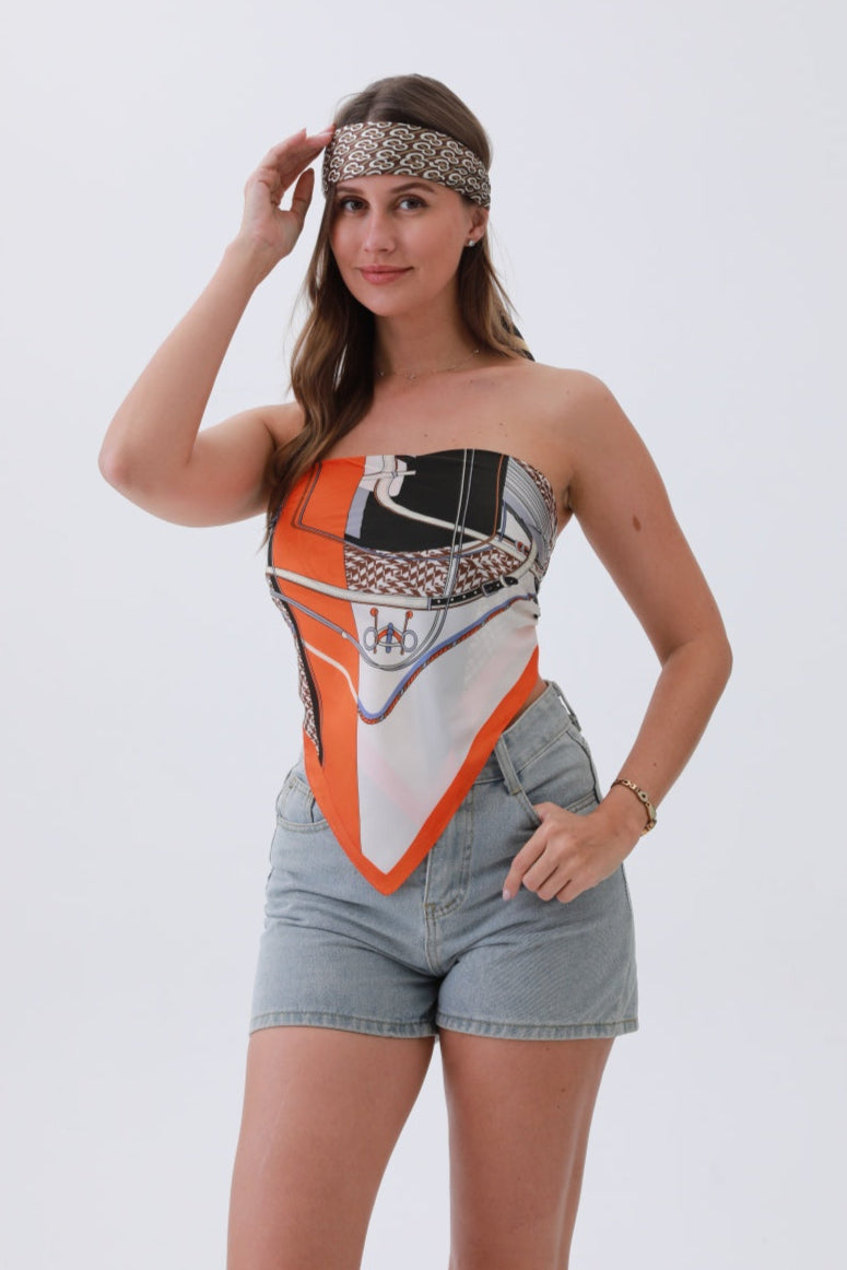 Ruby Retro Bandana – Luxe Silk & Vintage Edge🔴✨ - NeoKira Unlimited