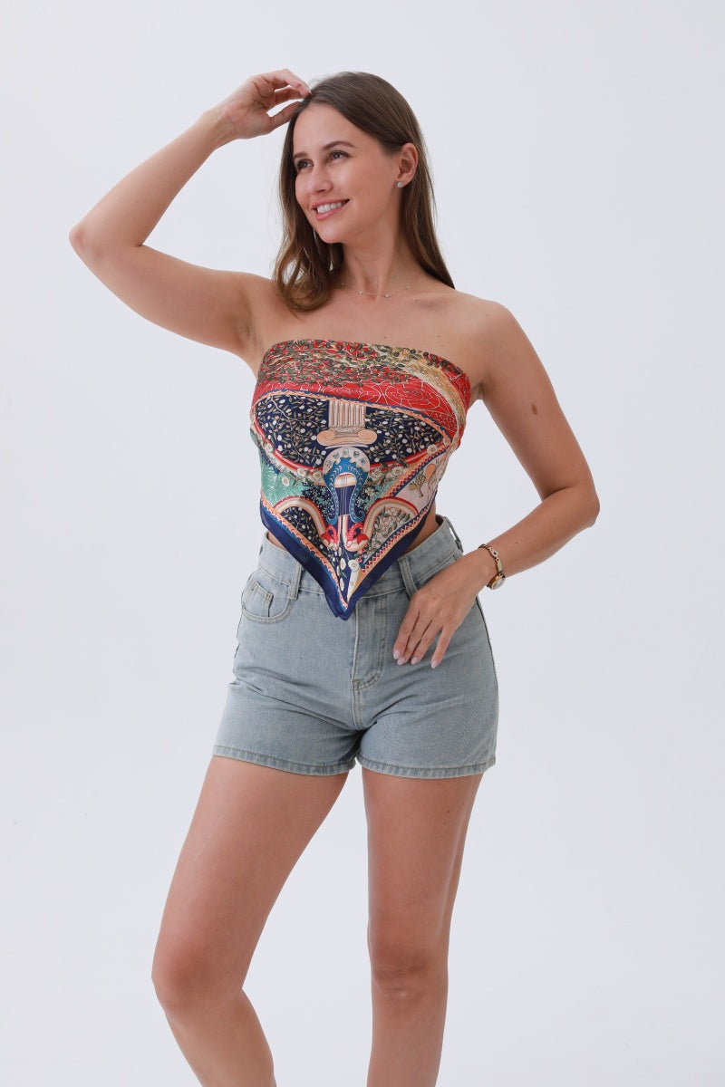 Tree of Life Silk Bandana – Bohemian Wisdom Woven In🌳✨ - NeoKira Unlimited