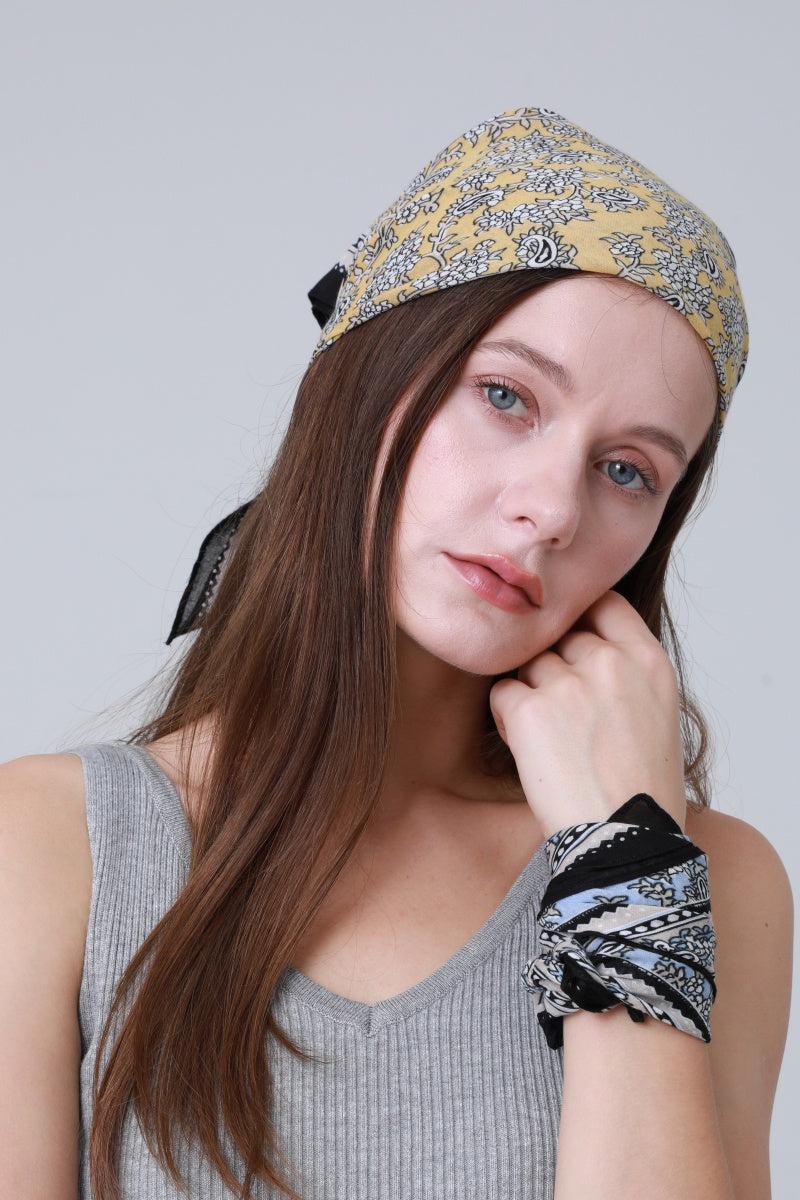 Printed Bandana Set – Versatile Headscarf & Neck Wrap for Women 🌸🧣 - NeoKira Unlimited
