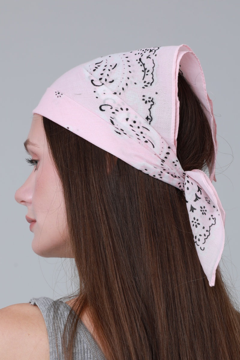 Soft Cotton Printed Bandanas – Multi-Way Headband & Scarf Set - NeoKira Unlimited