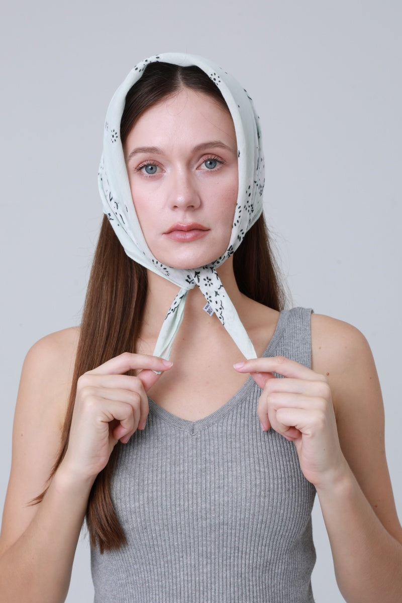 Soft Cotton Printed Bandanas – Multi-Way Headband & Scarf Set 🌸🧣 - NeoKira Unlimited
