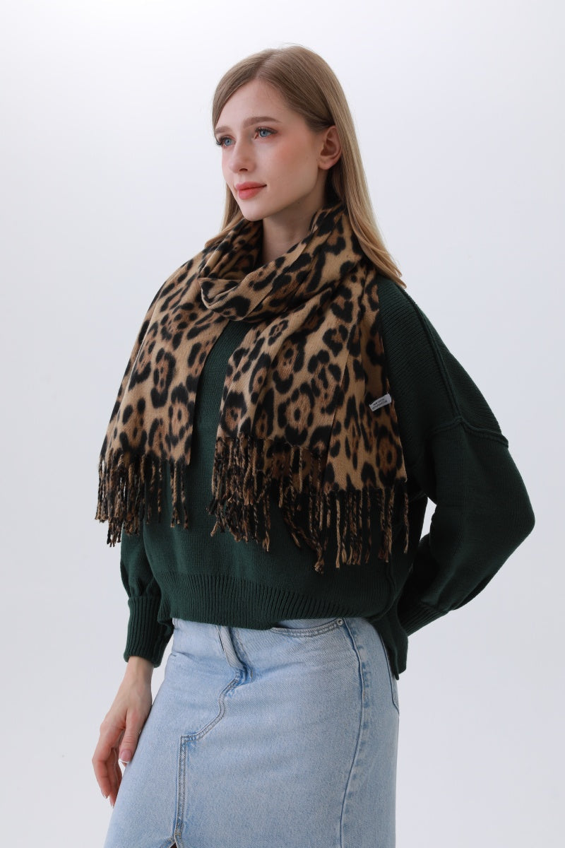 Timeless Leopard Scarf – Classic Animal Print Staple - NeoKira Unlimited