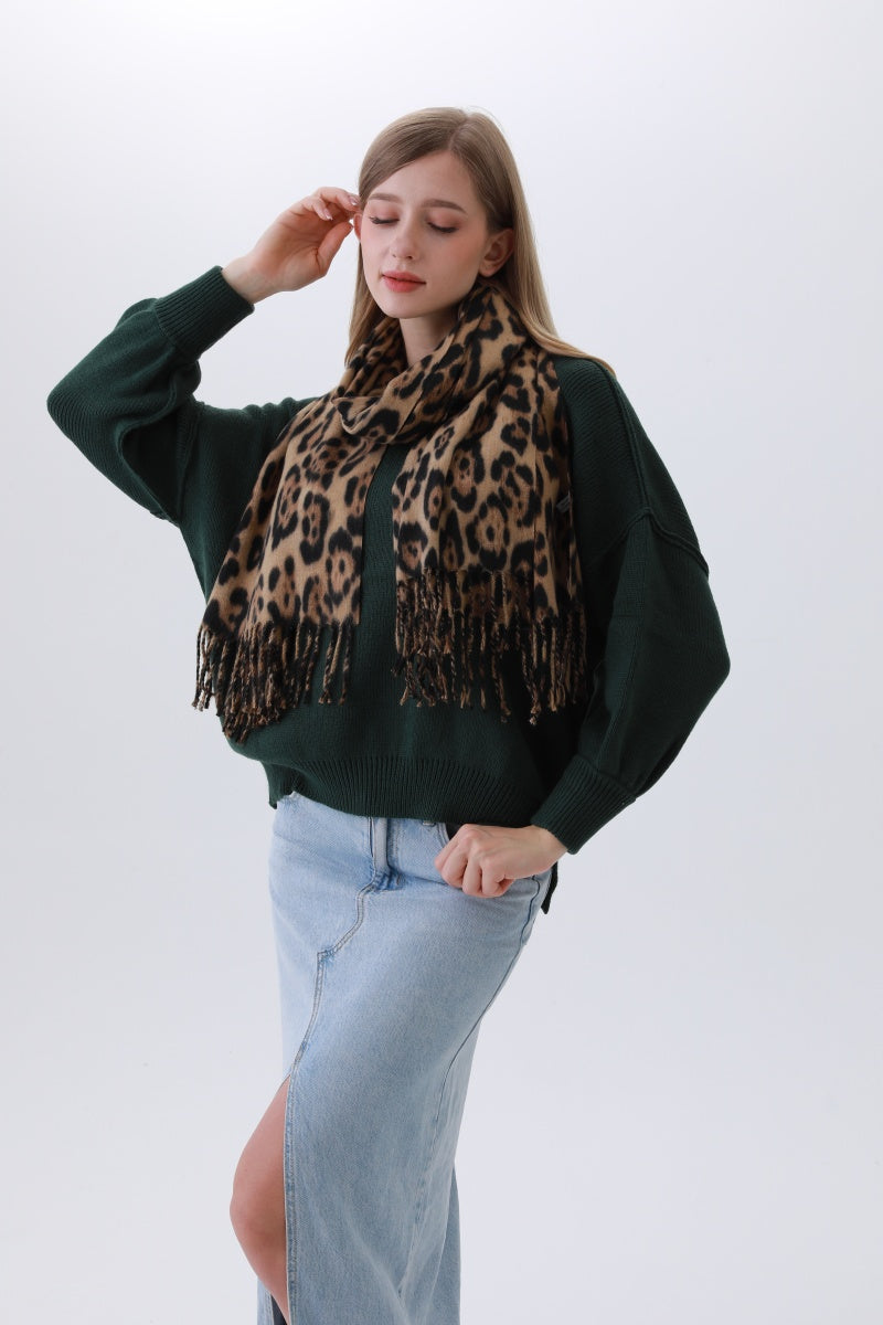 Timeless Leopard Scarf – Classic Animal Print Staple - NeoKira Unlimited