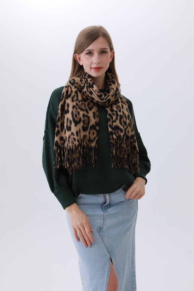 Timeless Leopard Scarf – Classic Animal Print Staple 🐆🧣 - NeoKira Unlimited