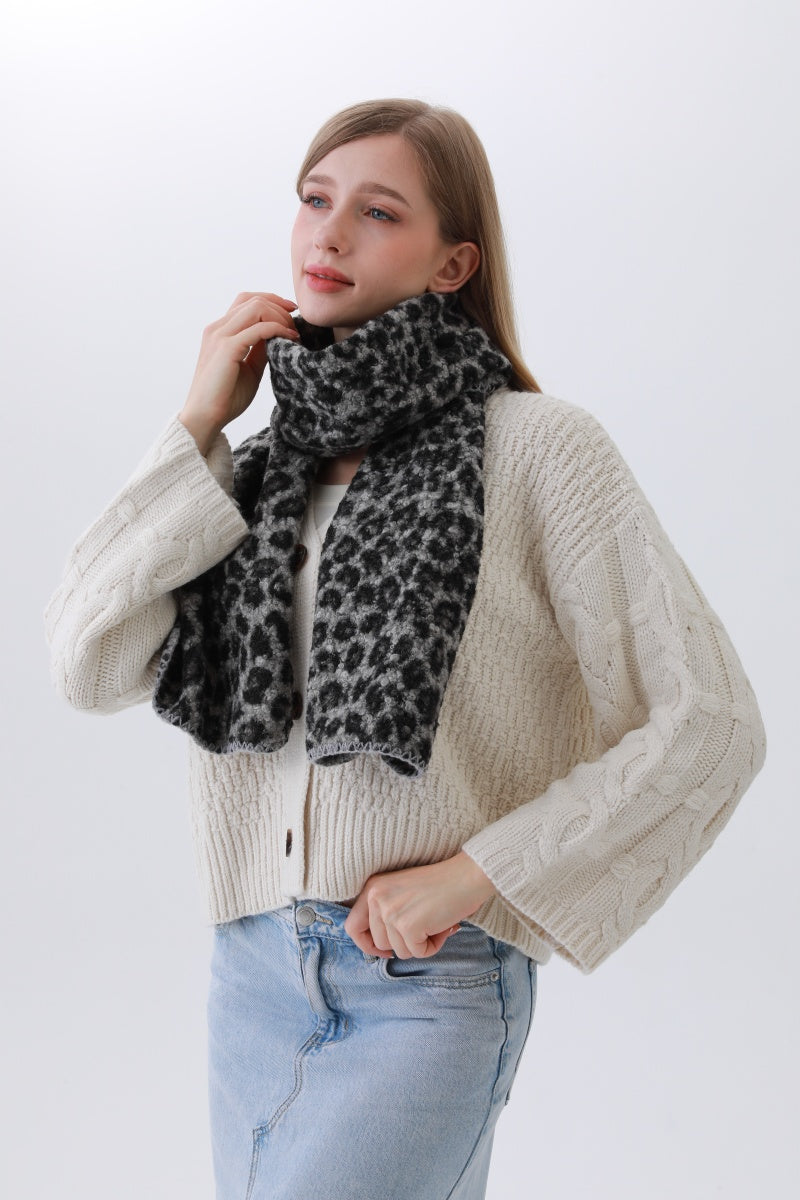 Leopard Print Woven Scarf – Animal Pattern Accent - NeoKira Unlimited