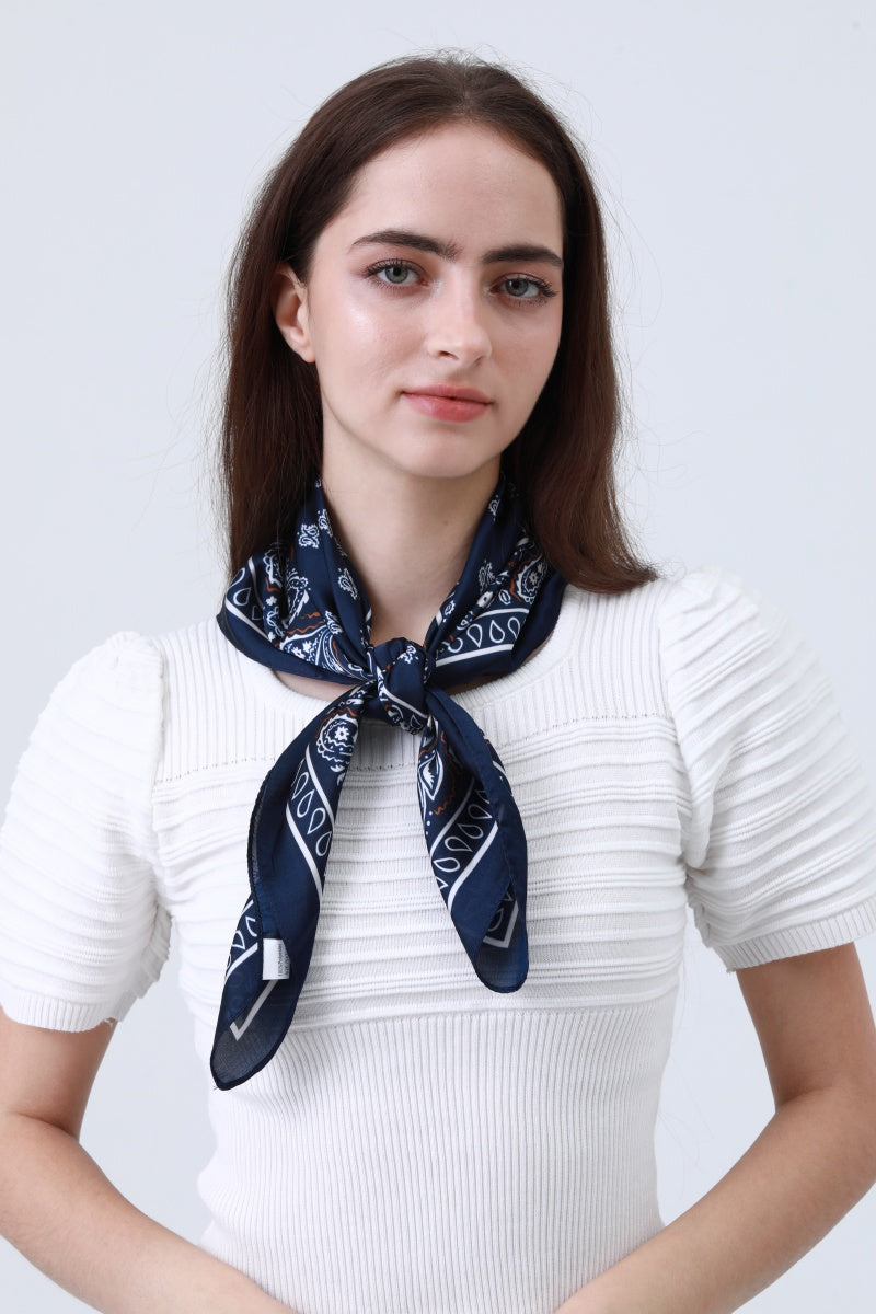 Bohemian Paisley Bandana - Multi-Way Silky Scarf - NeoKira Unlimited